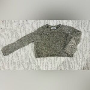 ALLSAINTS Women Wool Sparkly Crop Sweater Size m